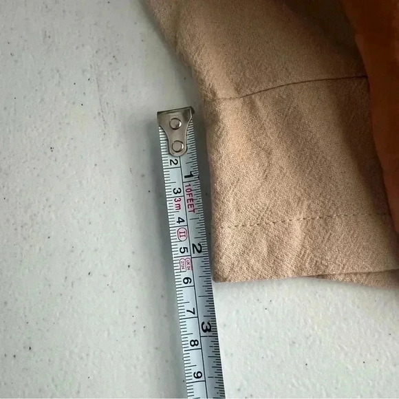 Emery Rose Neutral Color Romper Sides Pockets  Patch Pocket Back V-Neckline 2XL‎ - Picture 12 of 13